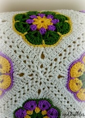 African Flower Square Baby Blanket 2