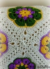 African Flower Square Baby Blanket 2